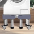 thumbnail image 4 of Dryer Pedestal Stand | Washer Stand Foot Pads | Laundry Pedestal Anti Vibration Pads, Dryer Stand with Wheels, Fridge Stand Adjustable for Home Appliance, 4 of 8
