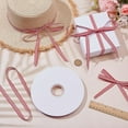 thumbnail image 4 of 49.21 Yards Red White Striped Ribbon 3/8 Inch(10mm) Woven Ribbed Texture Christmas Striped Polyester Grosgrain Ribbon Roll for DIY Gift Packaging DIY Holiday Wedding Party Decoration, 4 of 5