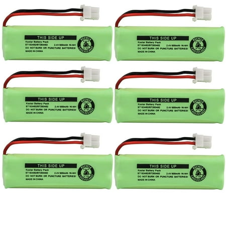 Kastar 6-Pack Battery Replacement for Vtech BT183482  Vtech BT283482  Vtech DECT 6.0 Home Handset Telephone Vtech 89-1348-01  Vtech DS640 DS6401 DS6401-16  Vtech DS6421 DS6421-2 DS6421-26 DS6421-3 price history on PriceWatchPro