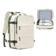 thumbnail image 1 of Mochila Coofay, casual, de viaje, ampliable, beige y verde, 1 of 7