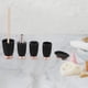 thumbnail image 4 of Juego de 5 piezas de accesorios de baño modernos estilo nórdico: soporte para cepillos de dientes y jabonera Negro, 4 of 9