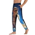 thumbnail image 3 of Kdxio Starry Sky Cloud Dog Pattern Joggers,Sweatpants for Men with Pockets-Small, 3 of 5