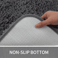 thumbnail image 5 of Homieway Dark Green Bathroom Rugs Mat, Soft Absorbent Microfiber Bath Rugs, Non Slip, Machine Washable Bath Mats for Bathroom Floor, Tub and Shower, Home Decor Accessories, 20" × 32", 5 of 7