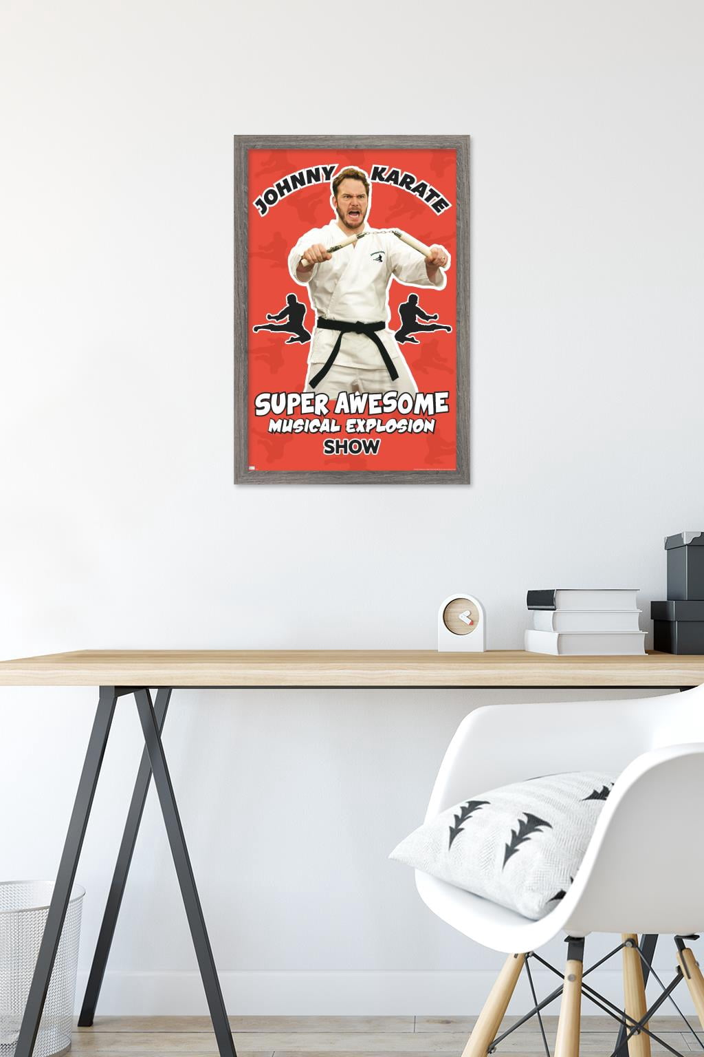 Parks and Recreation - Johnny Karate Wall Poster, 14.725" x 22.375" Framed