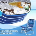 thumbnail image 5 of WaleafBackpack Beach Chairs for Adults,2 Pack Folding Heavy Duty Camping Chair with Large Pockets and Cup Holder, 5 of 7