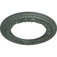 thumbnail image 3 of Ekena Millwork 12 1/4"OD x 7 1/2"ID x 7/8"P Roped Medway Ceiling Medallion (Fits Canopies up to 7 1/2"), Hand-Painted Athenian Green Crackle, 3 of 6