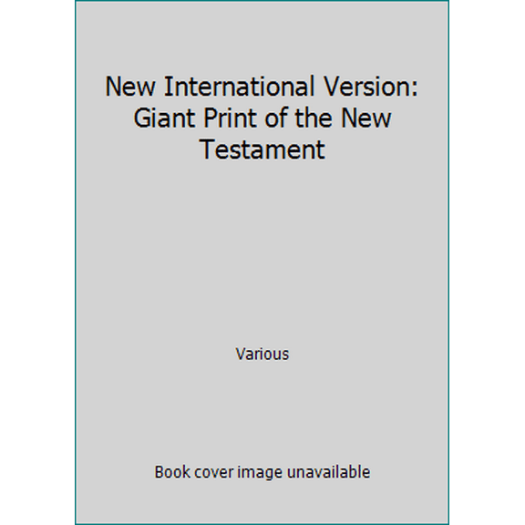 Pre-Owned New International Version: Giant Print of the New Testament (Paperback) 0310920809 9780310920809
