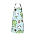 thumbnail image 2 of Naloa Cute Floral Frog Apron Kitchen Aprons with Pockets for Women Men Chef, 2 of 8