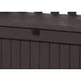 Keter Eden 70 Gallon Storage Bench Deck Box for Patio Furniture, Front Porch Decor and Outdoor