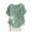 Green, variant on HONHUZH T Shirts,Womens Casual Loose Button Linen Plus Size Daily Boho Tanic T-Shirt Blouse Tops