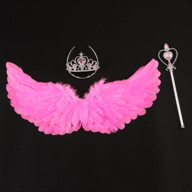 Los fabricantes suministran alas de plumas de ángel multicolores, alas de actuación para niños de Halloween, 61 accesorios de alas de escenario