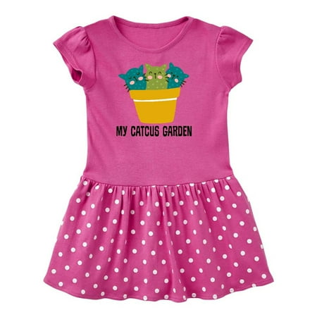

Inktastic Catcus Garden Kitty Cat Cactus Gift Toddler Girl Dress