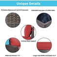 thumbnail image 4 of Gotland 6 Pieces Patio Conversation Set Outdoor Sectional Sofa Set PE Rattan Sectional sofa Set (red), 4 of 7