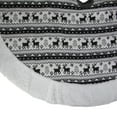 thumbnail image 3 of Northlight Nordic Reindeer Christmas Tree Skirt with Fleece Border - Black and White - 48", 3 of 3