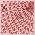thumbnail image 1 of Ahgly Tapis d'Intérieur Lavable en Machine Carré Rouge Pamplemousse Transitionnel, 4 Pieds Carré, 1 of 7