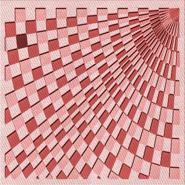 Ahgly Tapis d'Intérieur Lavable en Machine Carré Rouge Pamplemousse Transitionnel, 5 Pieds Carré