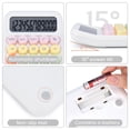 thumbnail image 7 of Fdelink High-Value Mechanical Keyboard Calculator White,Creative Colorful Candy Colored Electronic Calculator 12 Digit Large Lcd Display and Big Round Buttons Typewriter Mechanical Key Calculator, 7 of 7