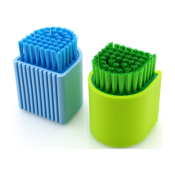 YSNOOWE 1Pcs Utility Scrub Brush with and Nylon for Laundry and Fabric Cleaning
