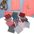 thumbnail image 4 of Plaid Fabric, Rich Colors Wide Application Fabric Squares Classic Pattern  For Aprons For Bag For Gloves, 4 of 8