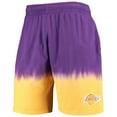 thumbnail image 2 of Men's Mitchell & Ness Purple/Gold Los Angeles Lakers Hardwood Classics Authentic Shorts, 2 of 3