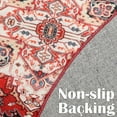 thumbnail image 5 of Noahas Round Traditional Persian Area Rug, Red , 4' x 4', 5 of 7