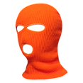 thumbnail image 2 of Riforla Winter Warm Headgear for Men and Women Outdoor Cycling and Skiing Woolen Hat Three Hole Open Eye Knitted Hat Bomber Hats Orange, 2 of 4