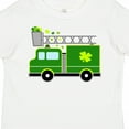 thumbnail image 4 of Inktastic St. Patricks Day Fire Truck in Green with Shamrocks Boys or Girls Toddler T-Shirt, 4 of 5