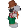 thumbnail image 3 of Peanuts Airblown Inflatable Snoopy as Scarecrow Peanuts , 3.5 ft Tall, Multicolored, 3 of 4