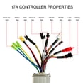 thumbnail image 4 of Electric Bicycle Motor Controller Kit, Self Learning Three Mode Sine  Controller  Heat Dissipation  For 22.2mm Handlebar, 4 of 8