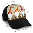 thumbnail image 2 of Yiaed Christmas Card With Gnomes Print Baseball Cap Dad Hat Polo Style Plain Blank Adjustable Size, 2 of 5
