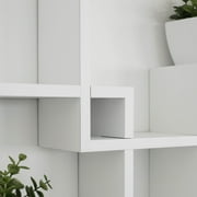 Danya B Decorative Intersecting Cubes Shelf - White
