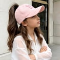 thumbnail image 5 of Mceream Baseball Cap for Girls Lightweight Cute Print Sun Protection Hat Sun Cap Adjustable Summer Breathable Visor Cap Hiking Travel 2-10 Years, 5 of 5