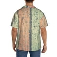 thumbnail image 5 of Fotbe Hardwood print Short Sleeve Button Down Shirts for Men Casual Summer Beach Wrinkle Free Shirt-XX-Large, 5 of 7