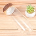 thumbnail image 3 of FRCOLOR Multi-Colored Glass Jar with Acacia Wood Cover for Kitchen Use 80x200mm 800ml, 3 of 8