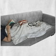 thumbnail image 6 of Movie Theater Soft Flannel Fleece Throw Blanket, Sketch Design Cinema Snack US Fast Food Pop Corn Art, Cozy Plush for Indoor and Outdoor Use, 70" x 90", Charcoal Grey Vermilion, by Ambesonne, 6 of 6