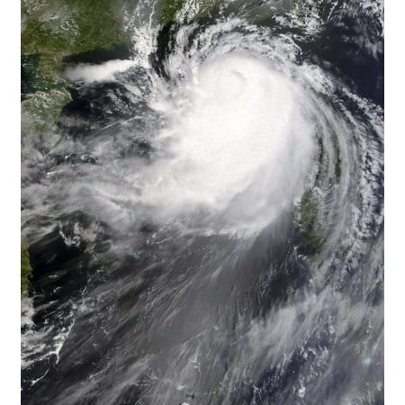 Typhoon Nuri approaching China Canvas Art - Stocktrek Images (27 x 30)