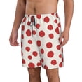 thumbnail image 2 of Fotbe Abstract Red Polka Dot Trajes de Baño Estampados para Hombre, Shorts de Verano de Secado Rápido, Ropa de Playa, Bañadores-Large, 2 of 6