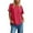 Hot Pink, variant on Classic Solid Color Casual Tee Shirt Basic Comfortable Soft Everyday Blended Short Sleeve for Ladies Womens Solid Color T Shirts Fashion Shirt Women Burnout Tee Shirts Long Sleeve Shirt