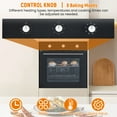 thumbnail image 5 of 24" Built-In Single Wall Oven, Black Electric Convection Oven with 8 Cooking Functions, 108 Smart Menus & Mechanical Knobs, 5 of 9