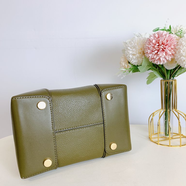 Michael Kors Mercer Gallery Green Bucket Bag - Walmart.com