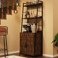 thumbnail image 4 of 70.8" Bakers Rack with Cabinet, Industrial Microwave Stand with Drawer & Wine Storage for Kitchen, 4 of 5