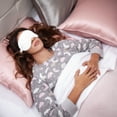 thumbnail image 3 of Cozy Classics  Pure Luxury Silk Eye Mask - Ivory - 3.5"x8"/3.5" x 8", 3 of 4