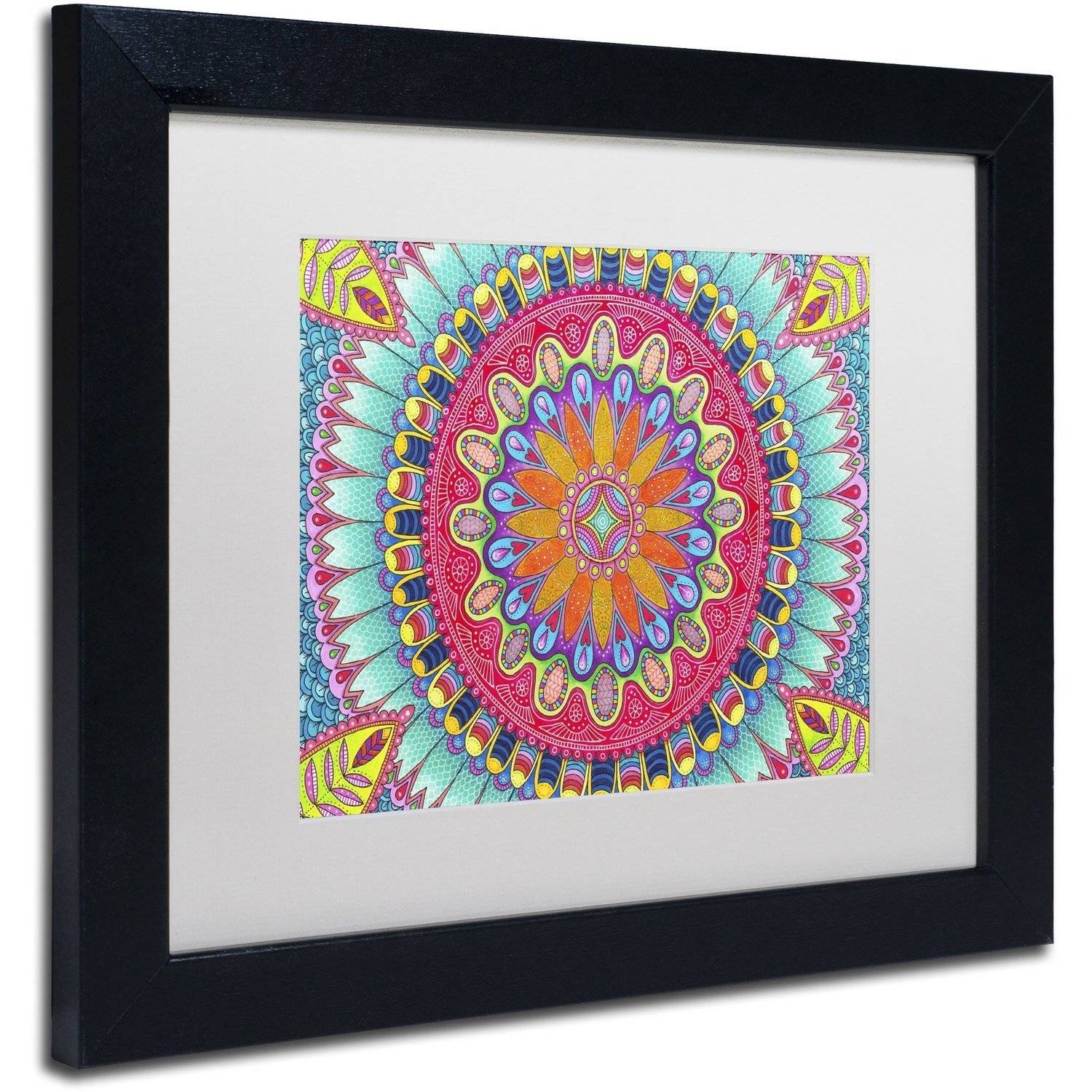 Trademark Fine Art "Summer Fun" Canvas Art by Hello Angel, White Matte, Black Frame