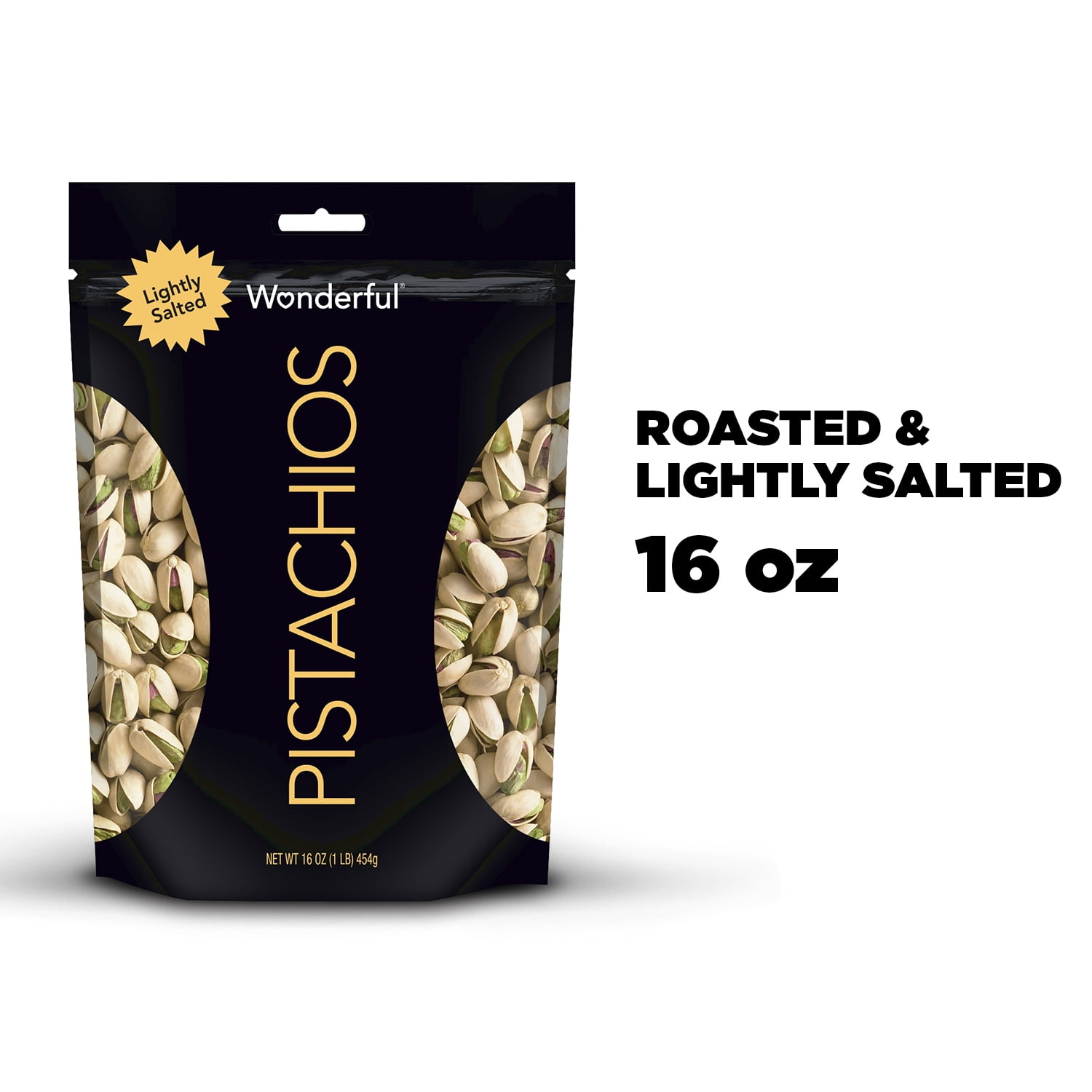 Wonderful Pistachios, Lightly Salted, 16 Oz