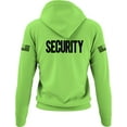thumbnail image 2 of NYC FACTORY Security Hoodie with US Flag Sleeve Prints, Black US, Alpha, 3X-Large, Regular, Regular, Safety Green, 2 of 2