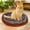 Brown, variant on Taicans Small Cat Bed,Self Warming Cat Mat with Pillow Around,Dog Kitty Curling Sleep Cushion,Soft Kitten Pad for Carrier/Crate,Rabbit Warm Bed,Antiskid Bottom,Washable,17.7in