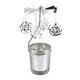 thumbnail image 3 of Portavelas giratorio de metal Portavelas de luz de té para decoración de adorno de escritorio flores, 3 of 9