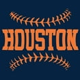 thumbnail image 3 of Houston Baseball Laces - Pitcher, Team Sport Graphic T-Shirt - Large - Navy, 3 of 6