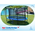 thumbnail image 5 of ORCC 1200LBS Capacity Oval 8X13FT Heavy-Duty Yard Trampoline for Kids & Adults with Safety Enclosure, 1.6mm Thickened Steel Frame & Reinforced Legs, Outdoor Gymnastics Trampoline, 5 of 10