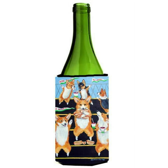 Go Team Corgi Pembroke Wine bottle sleeve Hugger - 24 Oz.